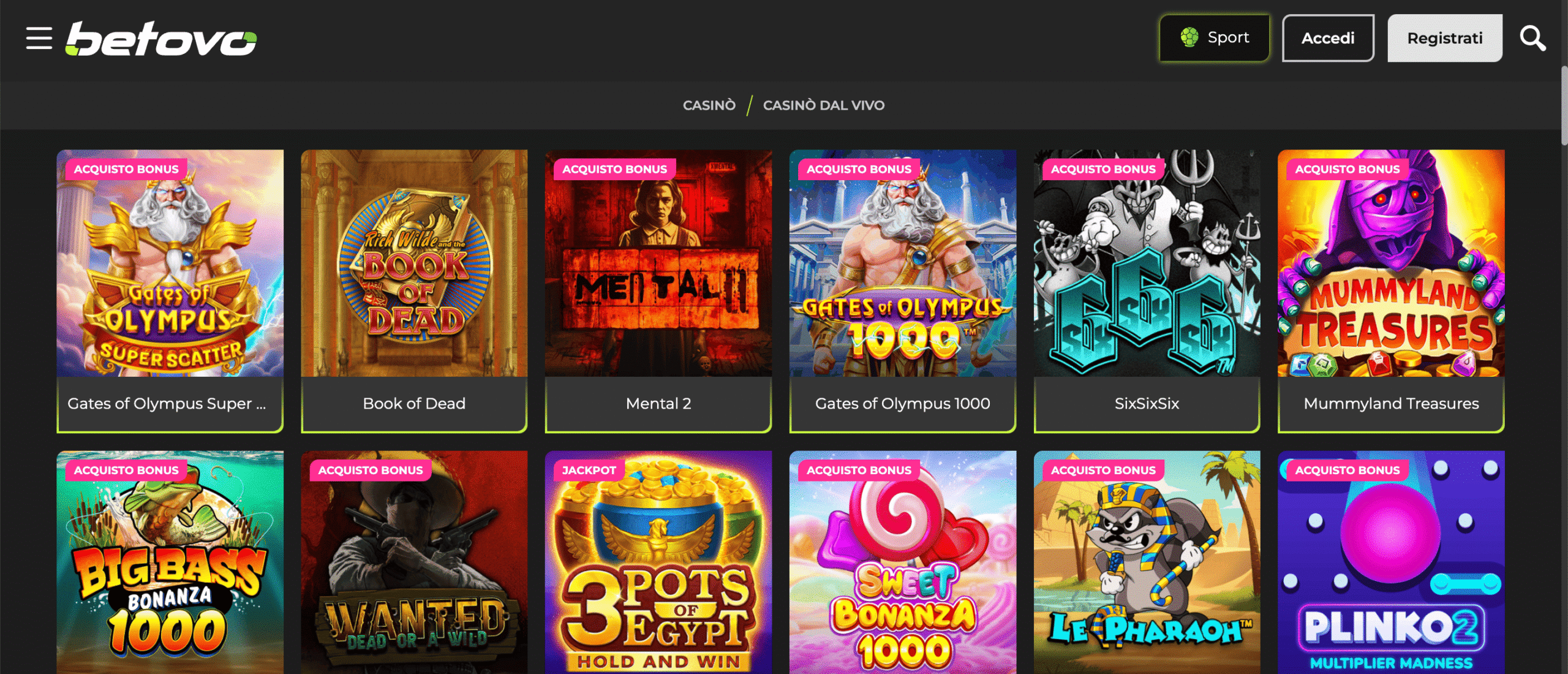 Betovo Casino Slots